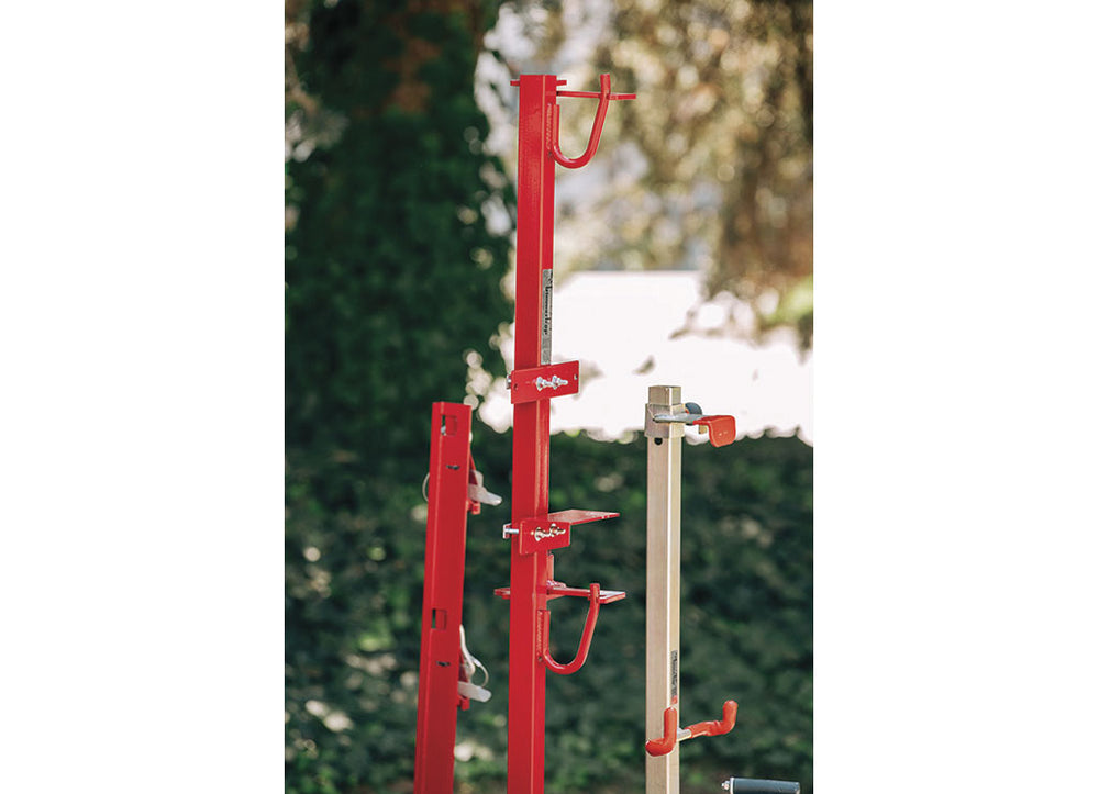 DUAL BACKPACK BLOWER RACK RED