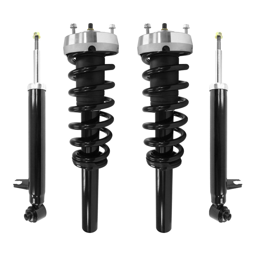 Unity Automotive 2 Front Complete Strut Assemblies 2 Rear Shock Absorbers 4-11425-257121-001