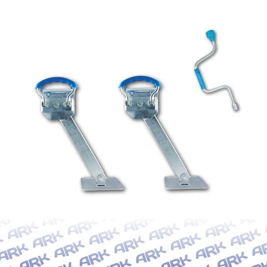 DROP DOWN CORNER STEADY 750MMSET OF 2 WITH WINDING HANDLE