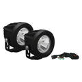 OPTIMUS ROUND BLACK 1 10W LED 60 DEG FLOOD 2 LIGHT KIT