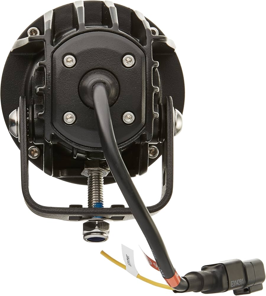 OPTIMUS ROUND BLACK 1 10W LED 60 DEG FLOOD 2 LIGHT KIT