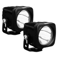 OPTIMUS SQUARE BLACK 1 10W LED 10 DEG NARROW 2 LIGHT KIT