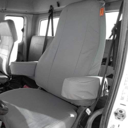 NATIONAL CAPTAIN HIGH BACK AIR RIDE BUCKET DUAL ARMREST COVER SHIELDTECH GRAY