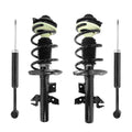 Unity Automotive 2 Front Complete Strut Assemblies 2 Rear Shock Absorbers 4-13673-253400-001