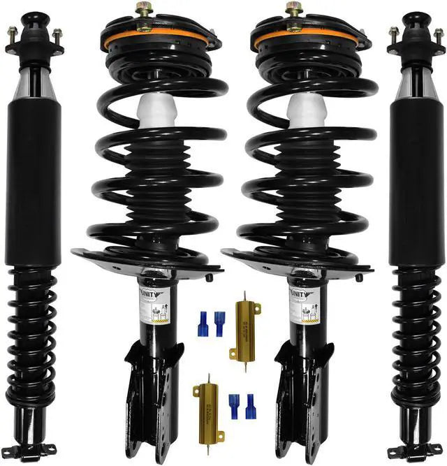 Unity Automotive 2 Front Complete Strut Assemblies 2 Rear Shock Absorbers 4-11450-65200c-001