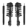 Unity Automotive 2 Front Complete Strut Assemblies 2 Rear Shock Absorbers 4-11953-259830-001