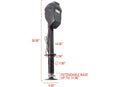 POWER AFRAME ELECTRIC TONGUEJACK 5000 LB BLACK W/GROUND