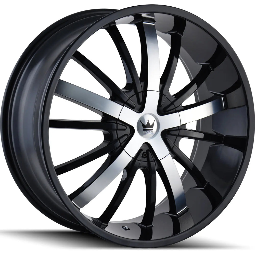 ESSENCE (364) GLOSS BLACK/MACHINED FACE 20X8.5 5-112/5-120 35MM 72.56MM