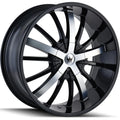 ESSENCE (364) GLOSS BLACK/MACHINED FACE 20X8.5 5-112/5-120 35MM 72.56MM