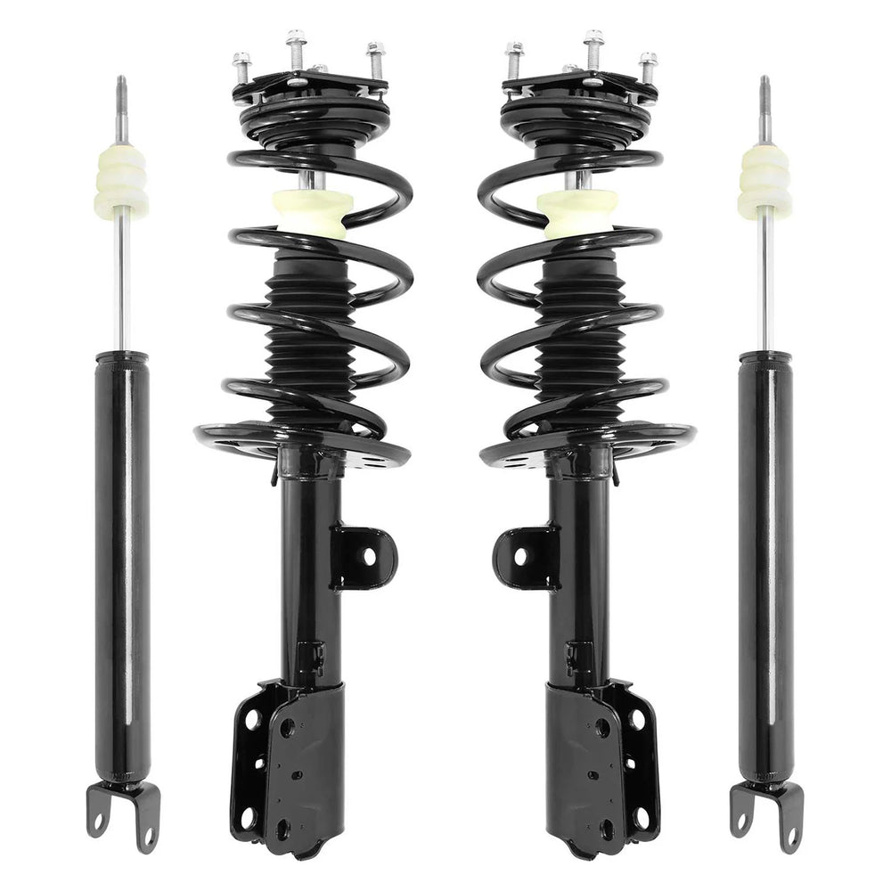 Unity Automotive 2 Front Complete Strut Assemblies 2 Rear Shock Absorbers 4-13113-259140-001