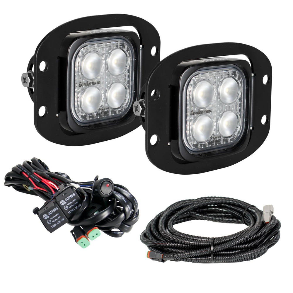FLUSH MOUNT REVERSE LIGHT KIT WITH HARNESS AND ADJUSTABLE BRACKETS