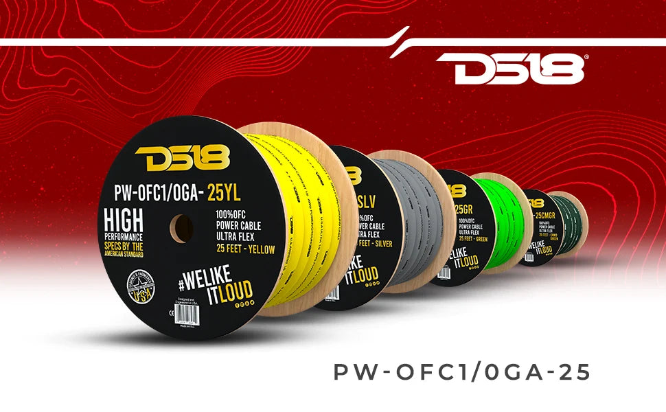 DS18 1/0-Gauge 25-Feet Camo Green