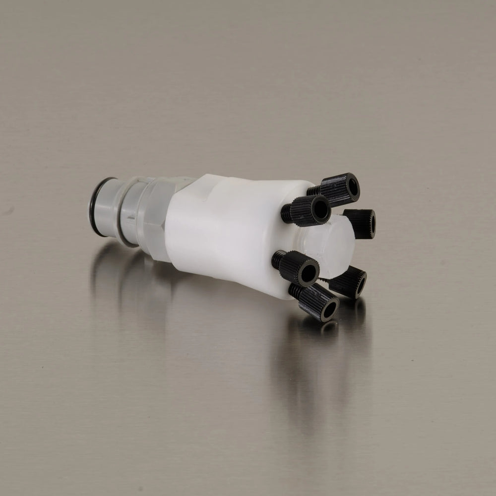 HPLC POLY MANIFOLD W/ POLYPROPYLENE QUICK DISCONNECT FOR SAFETY DISPOSAL CAN