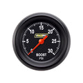 Classic Instruments 2 1/8 RACEPAK BLACK BOOST 30 PSI RP142BBPF
