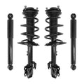 Unity Automotive 2 Front Complete Strut Assemblies 2 Rear Shock Absorbers 4-11647-253090-001