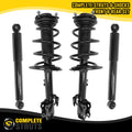 Unity Automotive 2 Front Complete Strut Assemblies 2 Rear Shock Absorbers 4-11647-253090-001