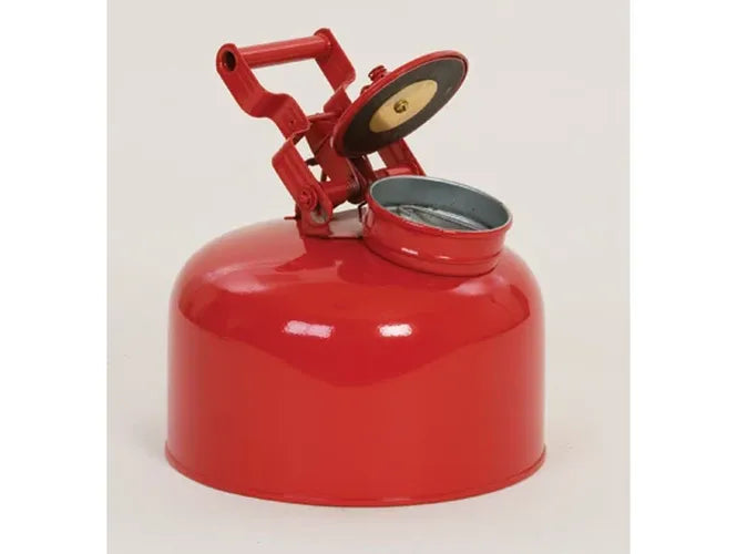 DISPOSAL CAN SAFETY CAN GALVANIZED STEEL 2.5 GAL FLAME ARRESTER RED