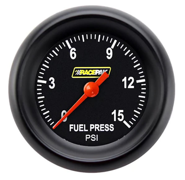 Classic Instruments 2 1/8 RACEPAK BLACK FUEL PRESSURE 15PSI RP145BBPF