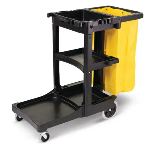 MAXIROUGH JANITOR CART BLACK/YELLOW