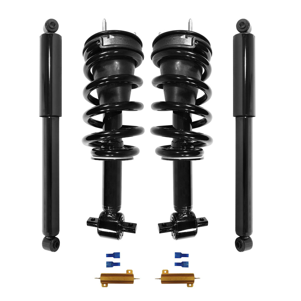 Unity Automotive 2 Front Complete Strut Assemblies 2 Rear Shock Absorbers 4-61590c-22-515000-R