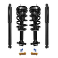 Unity Automotive 2 Front Complete Strut Assemblies 2 Rear Shock Absorbers 4-61590c-22-515000-R