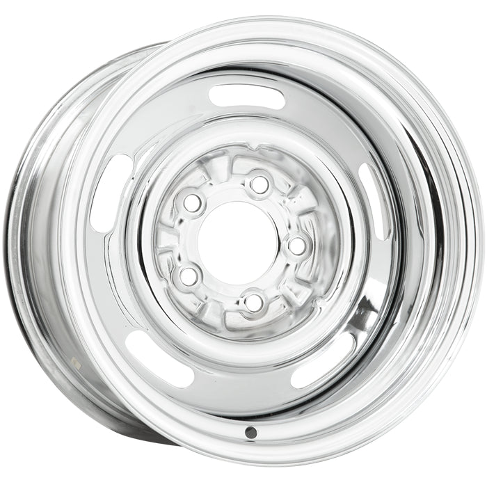 WHEEL VINTIQUES 15X8 CHEVY RALLYE CHROME 5X4.75 4BS