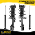 Unity Automotive 2 Front Complete Strut Assemblies 2 Rear Shock Absorbers 4-13583-259430-001