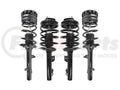 Unity Automotive 4 Front Rear Complete Strut Assemblies 4-11010-15040-001