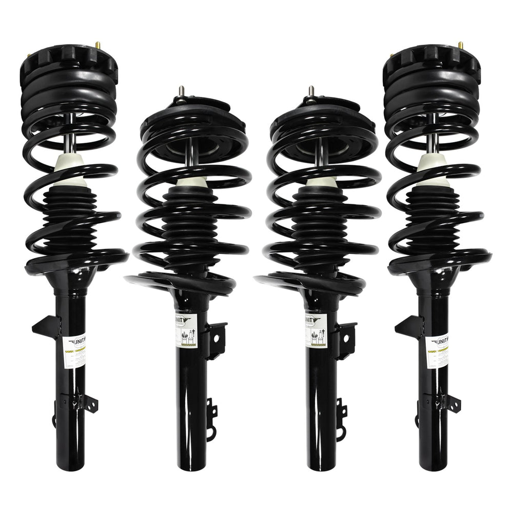 Unity Automotive 4 Front Rear Complete Strut Assemblies 4-11010-15040-001