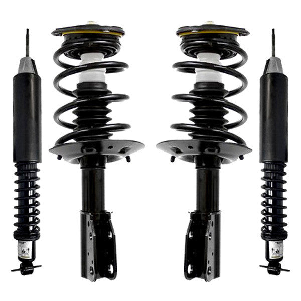 Unity Automotive 2 Front Complete Strut Assemblies 2 Rear Coil Over Shock Absorbers 4-61360c-65200c-001