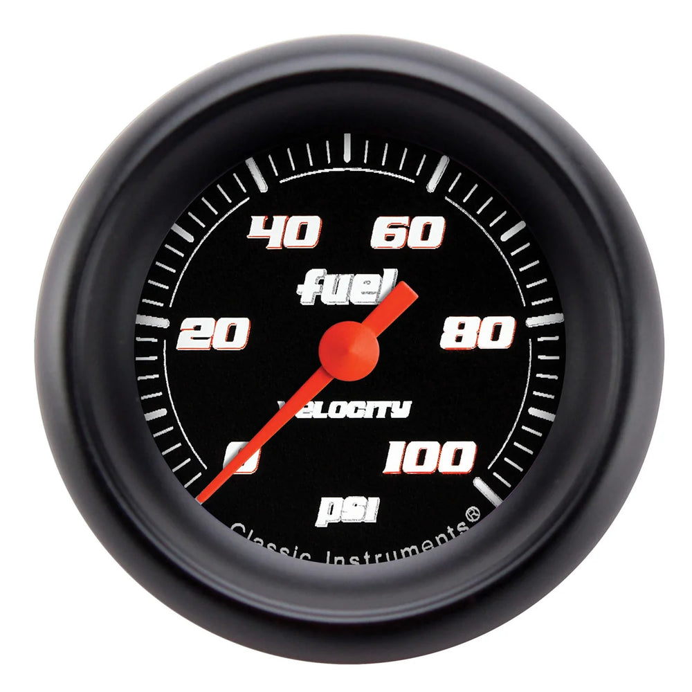 Classic Instruments VELOC BLK 2IN FUEL PRES 100PSI ELEC VS146BBPF