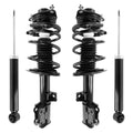 Unity Automotive 2 Front Complete Strut Assemblies 2 Rear Shock Absorbers 4-11163-259950-001
