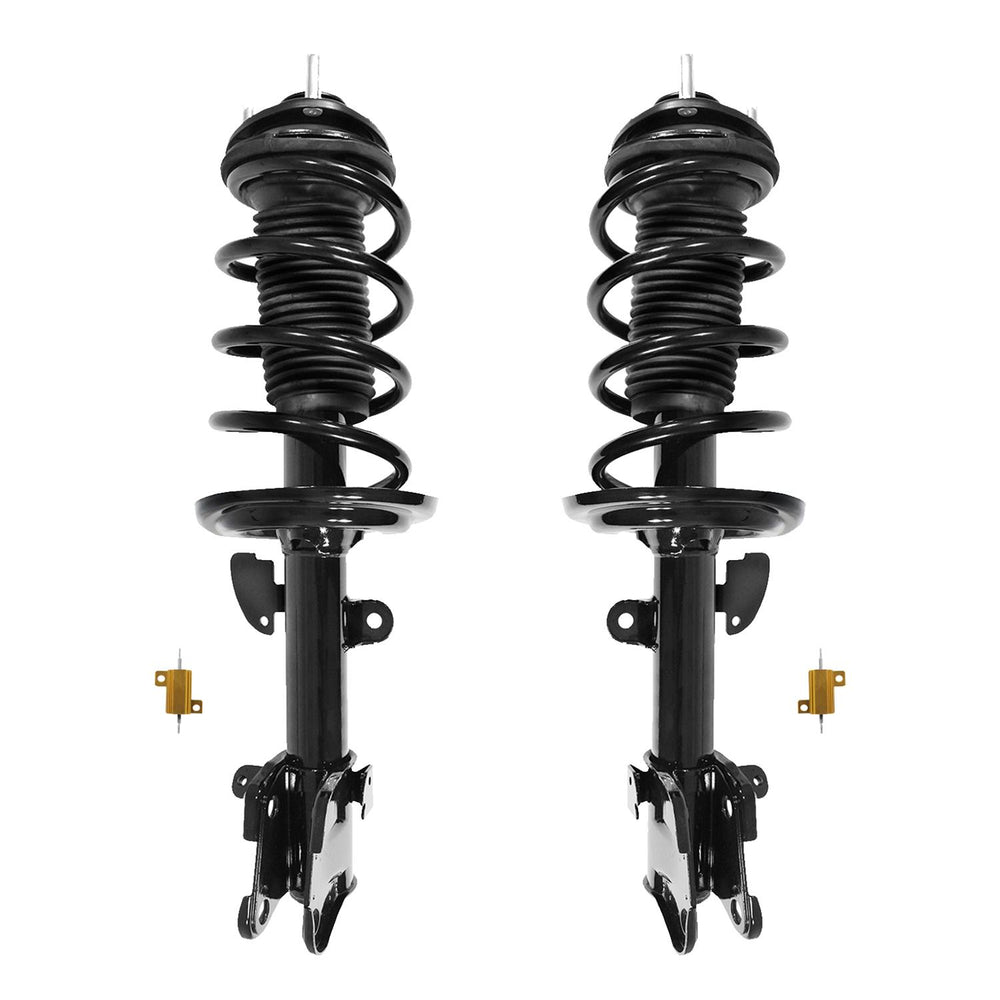 Unity Automotive 2 Front Complete Strut Assemblies 2 Resistors 31-142000