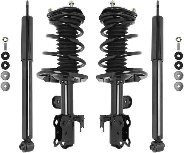 Unity Automotive 2 Front Complete Strut Assemblies 2 Rear Shock Absorbers 4-11803-259050-001