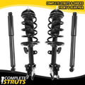 Unity Automotive 2 Front Complete Strut Assemblies 2 Rear Shock Absorbers 4-11713-259110-001