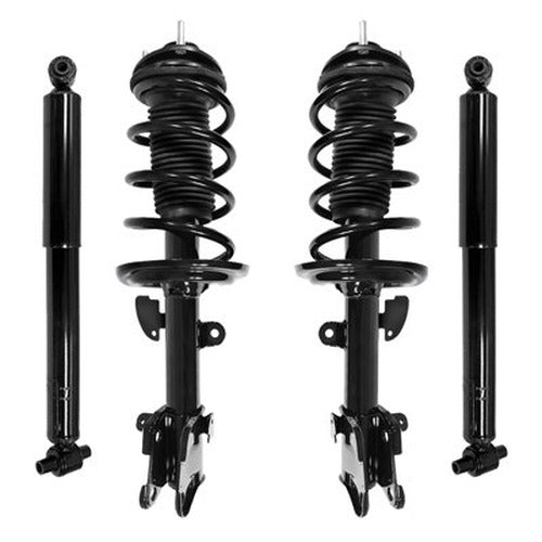 Unity Automotive 2 Front Complete Strut Assemblies 2 Rear Shock Absorbers 4-11713-259110-001