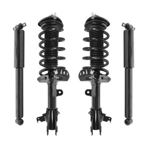 Unity Automotive 2 Front Complete Strut Assemblies 2 Rear Shock Absorbers 4-11901-250050-001