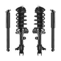 Unity Automotive 2 Front Complete Strut Assemblies 2 Rear Shock Absorbers 4-11901-250050-001