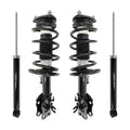 Unity Automotive 2 Front Complete Strut Assemblies 2 Rear Shock Absorbers 4-13411-259280-001