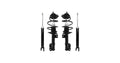 Unity Automotive 2 Front Complete Strut Assemblies 2 Rear Shock Absorbers 4-13411-259280-001