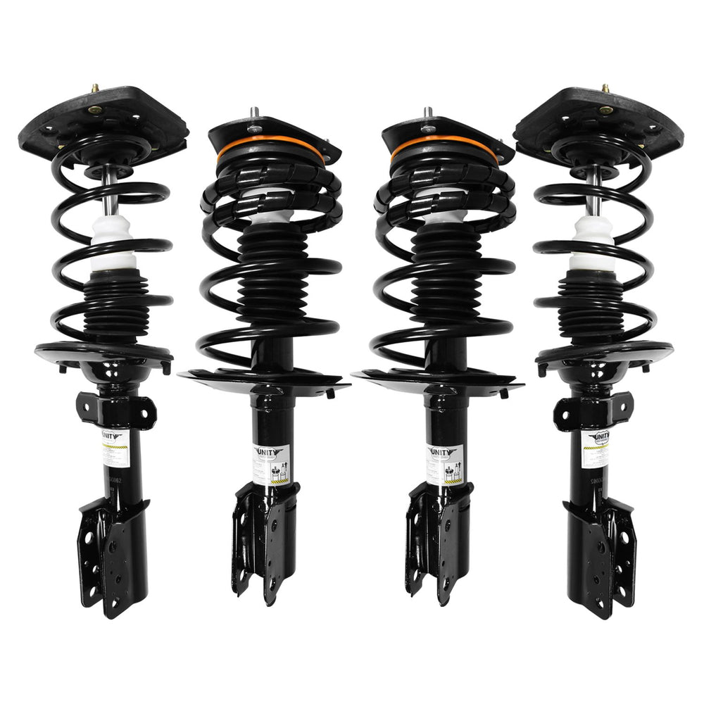 Unity Automotive 4 Front Rear Complete Strut Assemblies 4-11020-15061-001