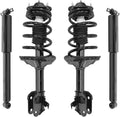 Unity Automotive 2 Front Complete Strut Assemblies 2 Rear Shock Absorbers 4-11903-250050-001