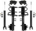 Unity Automotive 2 Front Complete Strut Assemblies 2 Rear Shock Absorbers 4-11633-255030-001