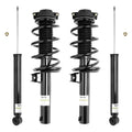 Unity Automotive 2 Front Complete Strut Assemblies 2 Rear Shock Absorbers 4-11090-257070-001