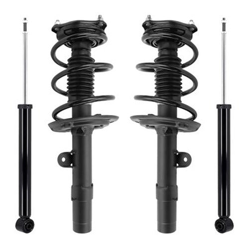 Unity Automotive 2 Front Complete Strut Assemblies 2 Rear Shock Absorbers 4-13891-250180-001