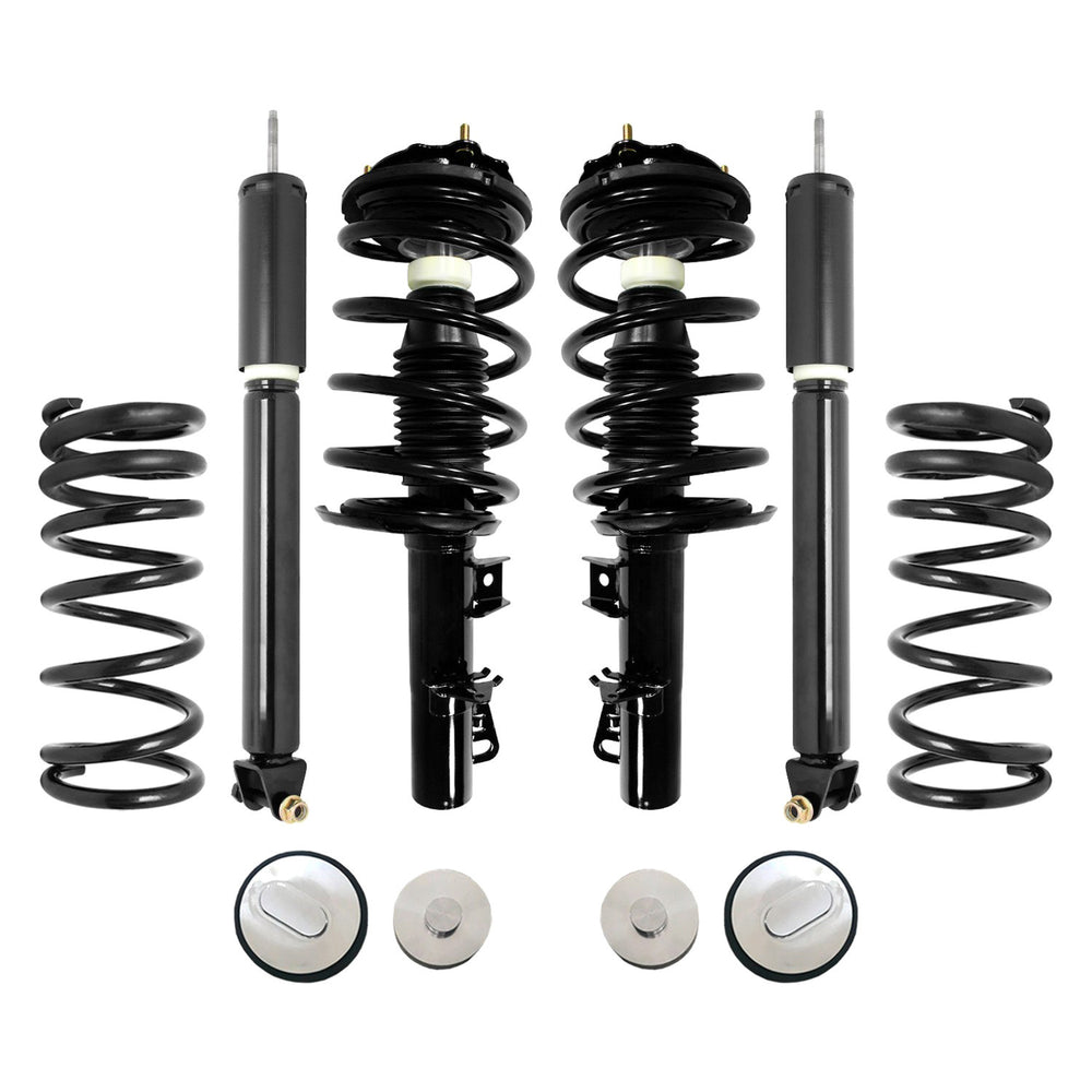 Unity Automotive 2 Front Complete Strut Assemblies 2 Rear Coil Springs 2 Top Mounts 2 Bottom Mounts 4-61690c-30-539000