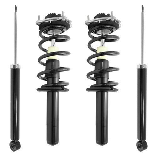 Unity Automotive 2 Front Complete Strut Assemblies 2 Rear Shock Absorbers 4-11430-257150-001