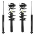 Unity Automotive 2 Front Complete Strut Assemblies 2 Rear Shock Absorbers 4-11430-257150-001