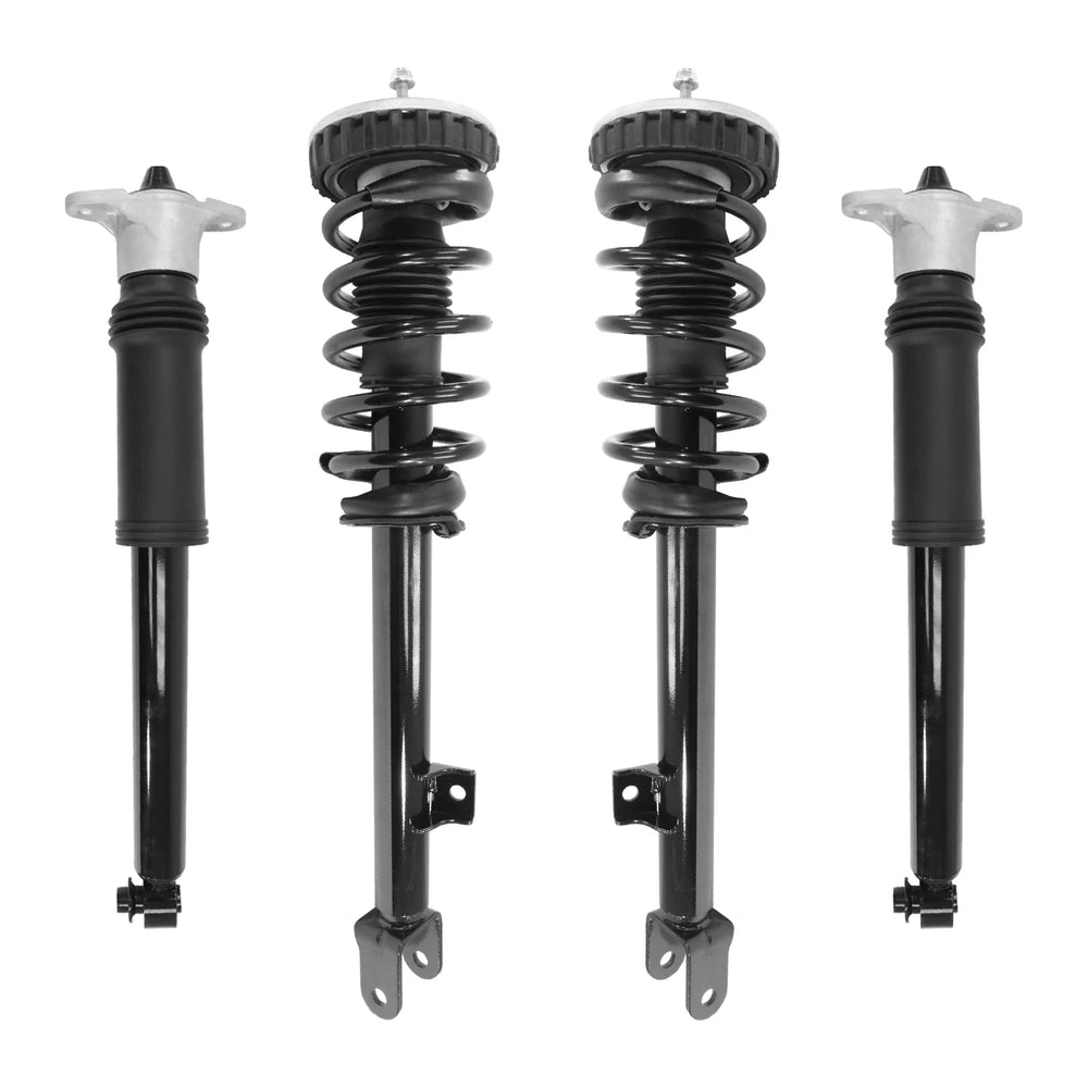 Unity Automotive 2 Front Complete Strut Assemblies 2 Rear Shock Absorbers 4-11165-259940-001