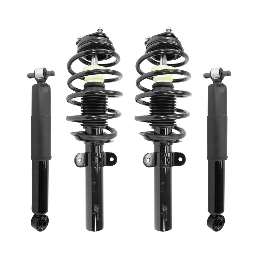 Unity Automotive 2 Front Complete Strut Assemblies 2 Rear Shock Absorbers 4-13640-259990-001